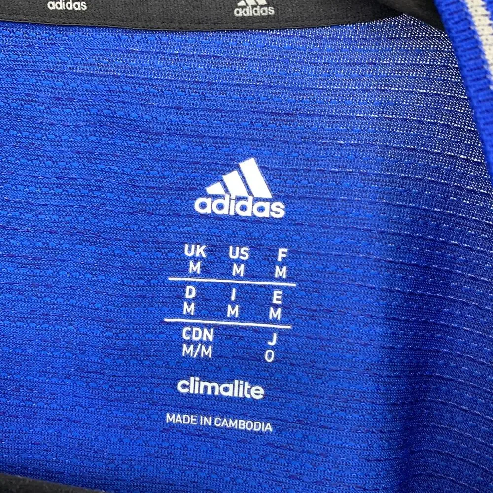Adidas Short Sleeve Crew Neck Activewear T-Shirt Mens Size Medium Blue